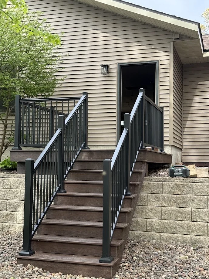 Exterior stair and railing details