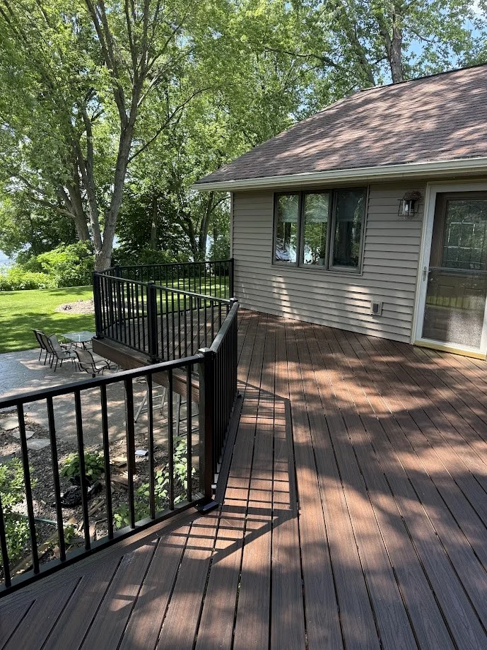 Composite deck and railing work